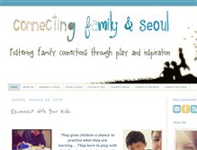 Tablet Screenshot of connectingfamilyandseoul.com